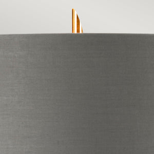 Elstead Lighting Table Lamp from the Ferrara range. Ferrara Table Lamp - Grey and Polished Gold Product Code = FERRARA-TL-GPG