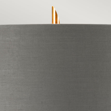 Elstead Lighting Table Lamp from the Ferrara range. Ferrara Table Lamp - Grey and Polished Gold Product Code = FERRARA-TL-GPG