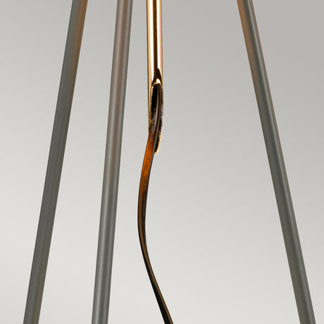 Elstead Lighting Table Lamp from the Ferrara range. Ferrara Table Lamp - Grey and Polished Gold Product Code = FERRARA-TL-GPG