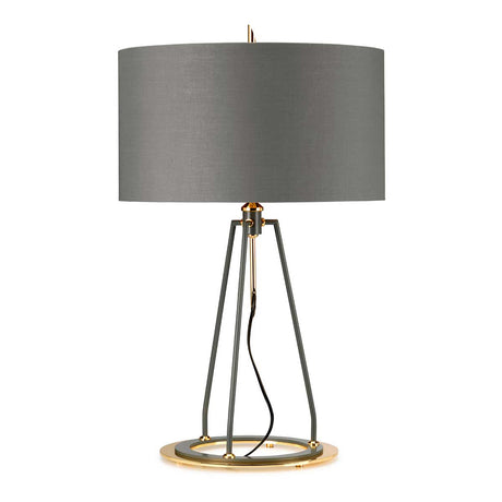 Elstead Lighting Table Lamp from the Ferrara range. Ferrara Table Lamp - Grey and Polished Gold Product Code = FERRARA-TL-GPG