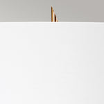 Elstead Lighting Table Lamp from the Ferrara range. Ferrara Table Lamp - White and Polished Gold Product Code = FERRARA-TL-WPG