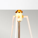 Elstead Lighting Table Lamp from the Ferrara range. Ferrara Table Lamp - White and Polished Gold Product Code = FERRARA-TL-WPG
