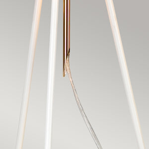 Elstead Lighting Table Lamp from the Ferrara range. Ferrara Table Lamp - White and Polished Gold Product Code = FERRARA-TL-WPG