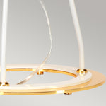 Elstead Lighting Table Lamp from the Ferrara range. Ferrara Table Lamp - White and Polished Gold Product Code = FERRARA-TL-WPG