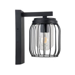 Magnalux FIN01WLBL Finch IP44 Black Cage Wall Light