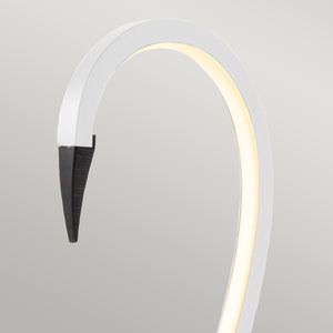 Elstead Lighting Table Lamp from the Flamingo range. Flamingo LED Table Lamp - White  Product Code = FLAMINGO-TL-WHT