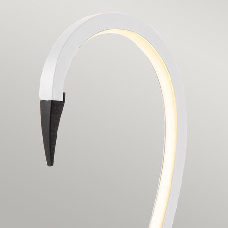 Elstead Lighting Table Lamp from the Flamingo range. Flamingo LED Table Lamp - White  Product Code = FLAMINGO-TL-WHT