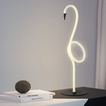 Elstead Lighting Table Lamp from the Flamingo range. Flamingo LED Table Lamp - White  Product Code = FLAMINGO-TL-WHT