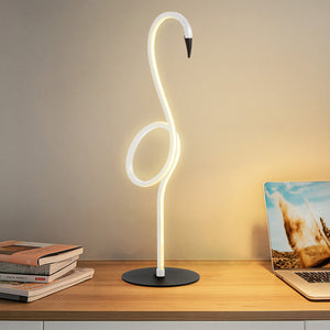 Elstead Lighting Table Lamp from the Flamingo range. Flamingo LED Table Lamp - White  Product Code = FLAMINGO-TL-WHT