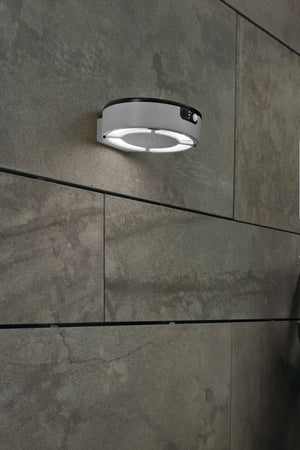 Magnalux Fortunato 2W Black Solar PIR Wall Light CCT Part Number - FORTUNATOBL