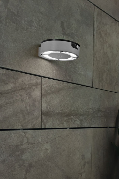 Magnalux Fortunato 2W Black Solar PIR Wall Light CCT Part Number - FORTUNATOBL