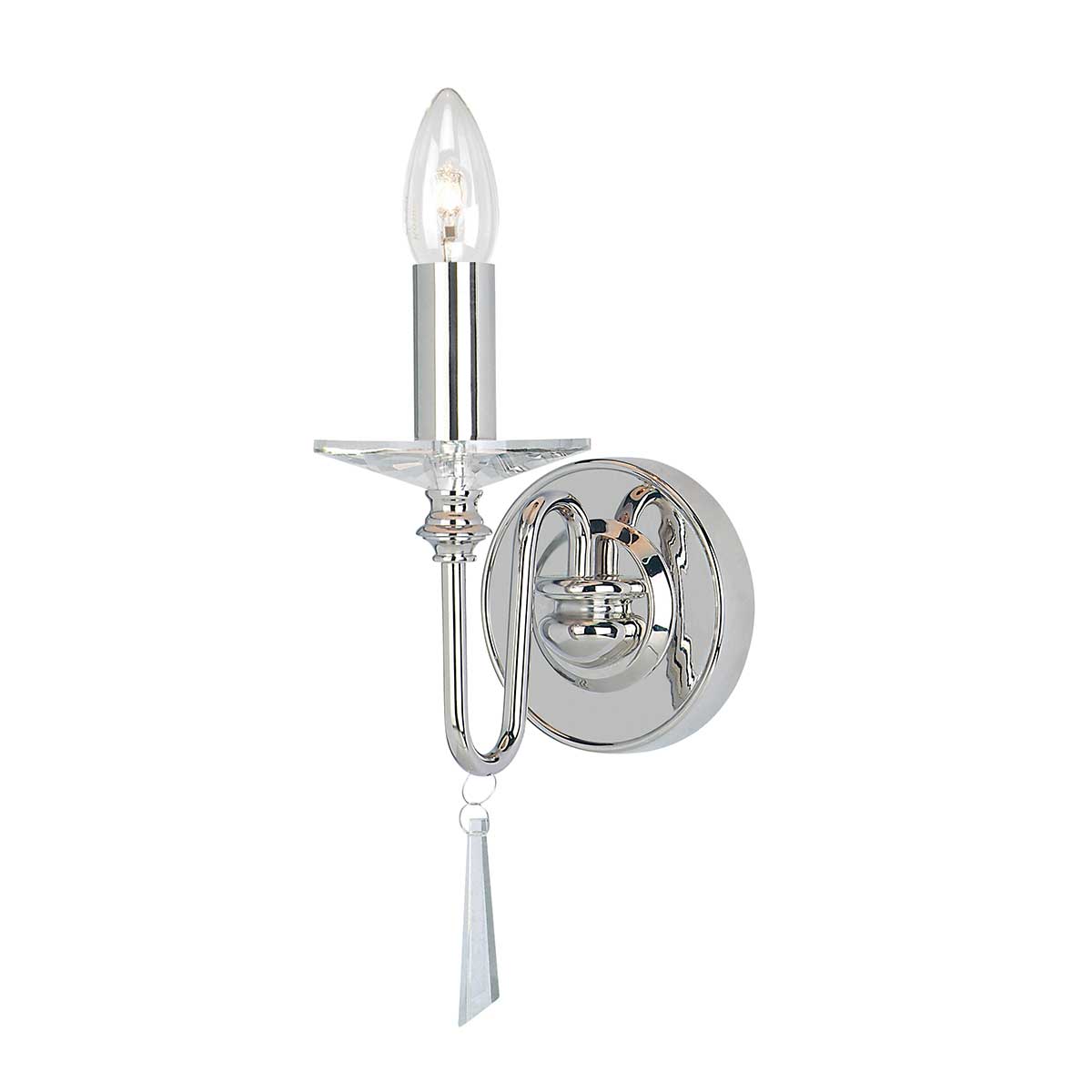 Elstead Lighting Wall Light from the Finsbury Park range. Finsbury Park 1 Light Wall Light Product Code = FP1-POL-NICKEL
