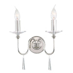 Elstead Lighting Wall Light from the Finsbury Park range. Finsbury Park 2 Light Wall Light Product Code = FP2-POL-NICKEL