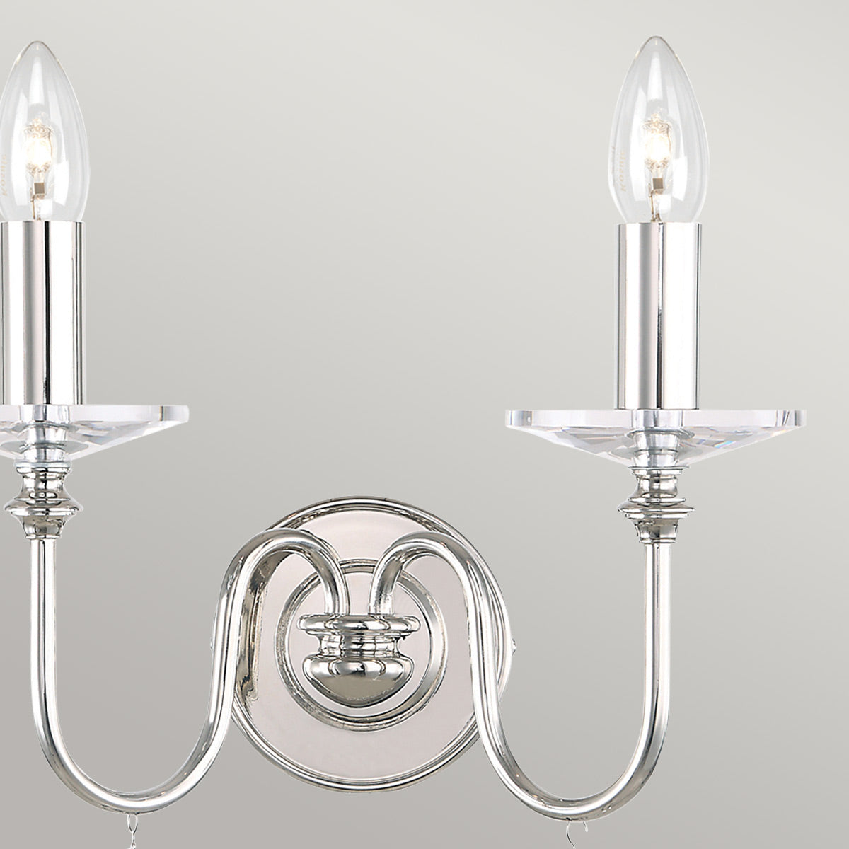 Elstead Lighting Wall Light from the Finsbury Park range. Finsbury Park 2 Light Wall Light Product Code = FP2-POL-NICKEL