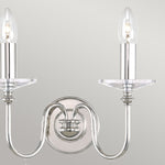 Elstead Lighting Wall Light from the Finsbury Park range. Finsbury Park 2 Light Wall Light Product Code = FP2-POL-NICKEL