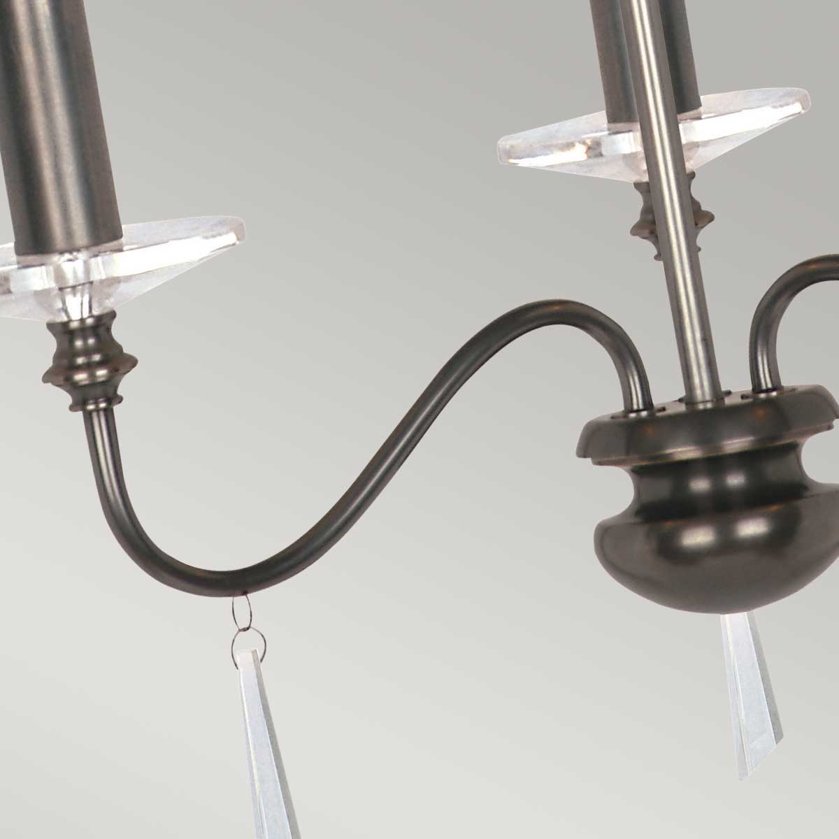 Elstead Lighting Chandelier from the Finsbury Park  range. Finsbury Park 3 Light Chandelier Product Code = FP3-OLD-BRZ