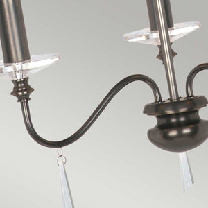 Elstead Lighting Chandelier from the Finsbury Park  range. Finsbury Park 3 Light Chandelier Product Code = FP3-OLD-BRZ