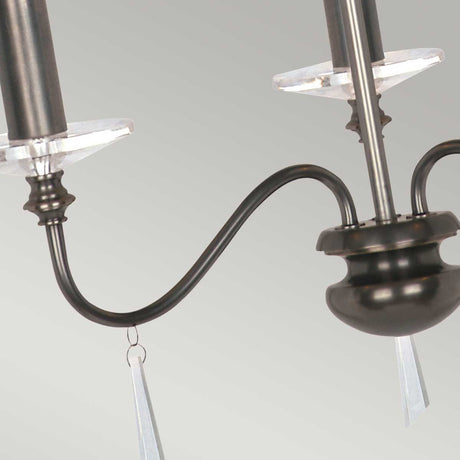 Elstead Lighting Chandelier from the Finsbury Park  range. Finsbury Park 3 Light Chandelier Product Code = FP3-OLD-BRZ