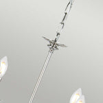 Elstead Lighting Chandelier from the Finsbury Park range. Finsbury Park 6 Light Chandelier – SKU FP6-POL-NICKEL