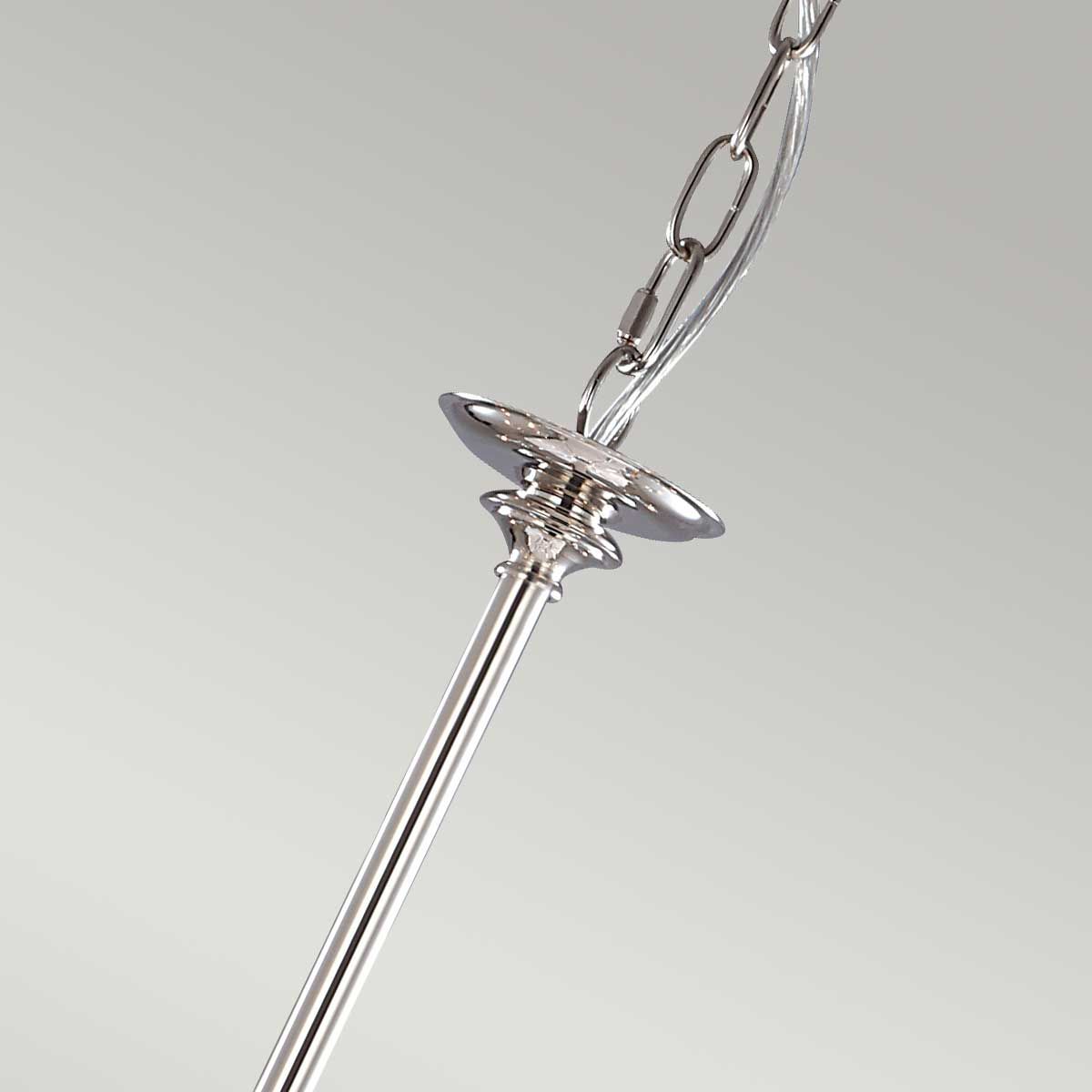 Elstead Lighting Chandelier from the Finsbury Park range. Finsbury Park 9 Light Chandelier – SKU FP9-POL-NICKEL
