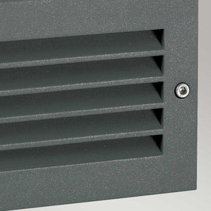 Norlys Grimstad LED Recessed Louvre Wall Light Graphite G-STAD-LVD-LED-G