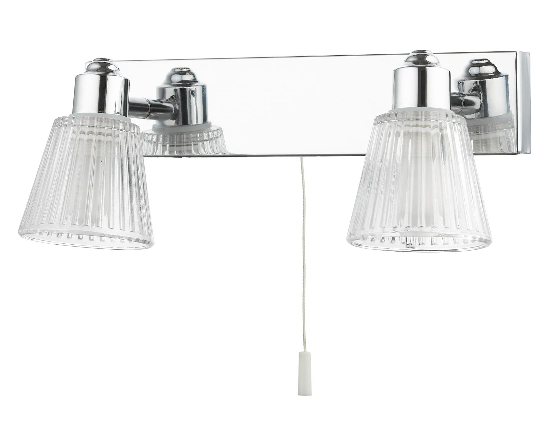 Magnalux Gatsby 2 Light Bathroom Wall Light Polished Chrome Part Number - GAT02CHWL