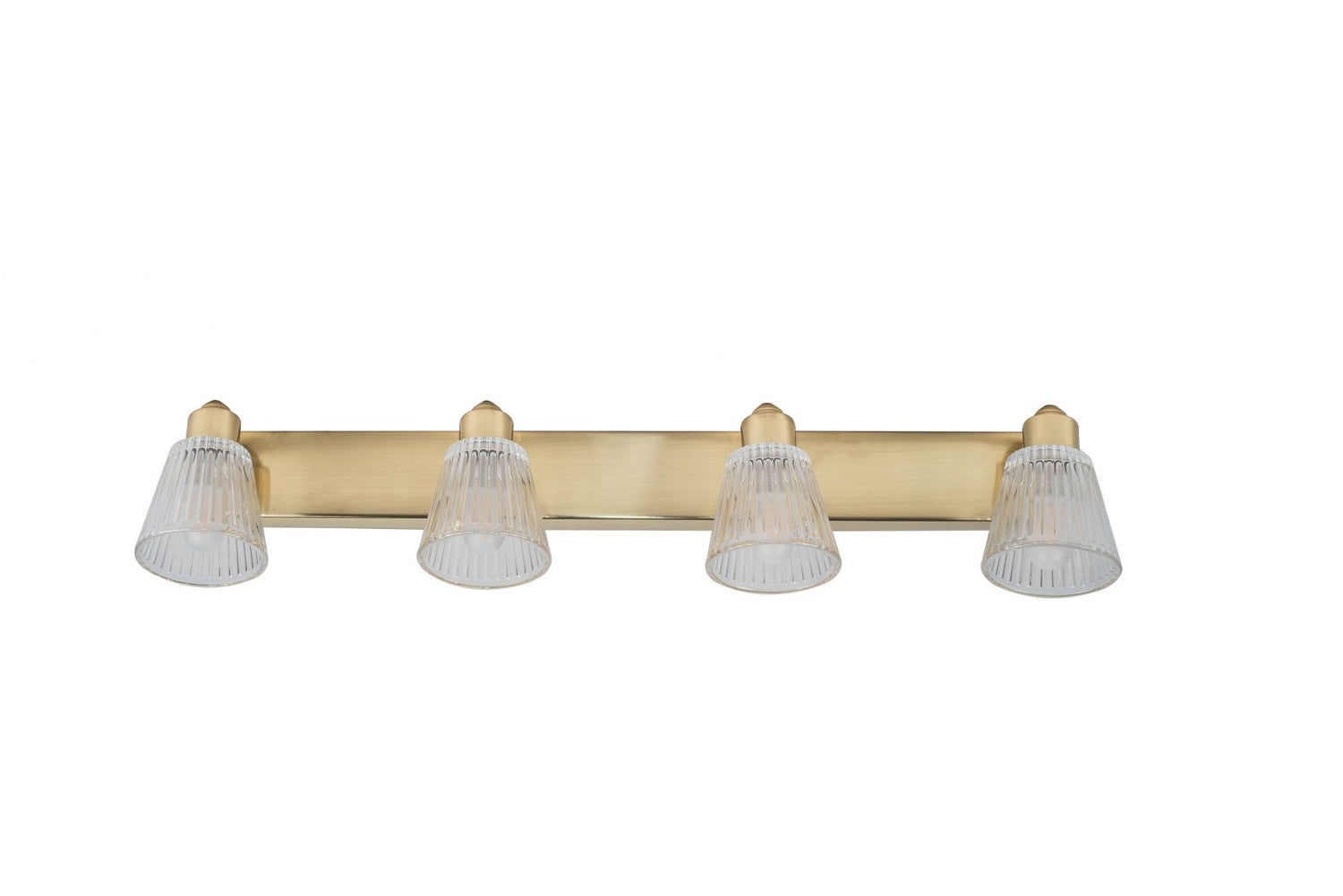 Magnalux Gatsby 4 Light Bathroom Ceiling Light Satin Brass Part Number - GAT04SB