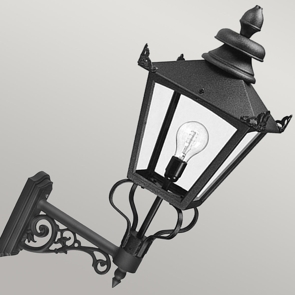 Elstead Lighting Outdoor Wall Light from the Grampian range. Grampian 1 Light Wall Lantern Product Code = GB1-BLACK