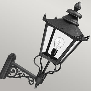 Elstead Lighting Outdoor Wall Light from the Grampian range. Grampian 1 Light Wall Lantern Product Code = GB1-BLACK