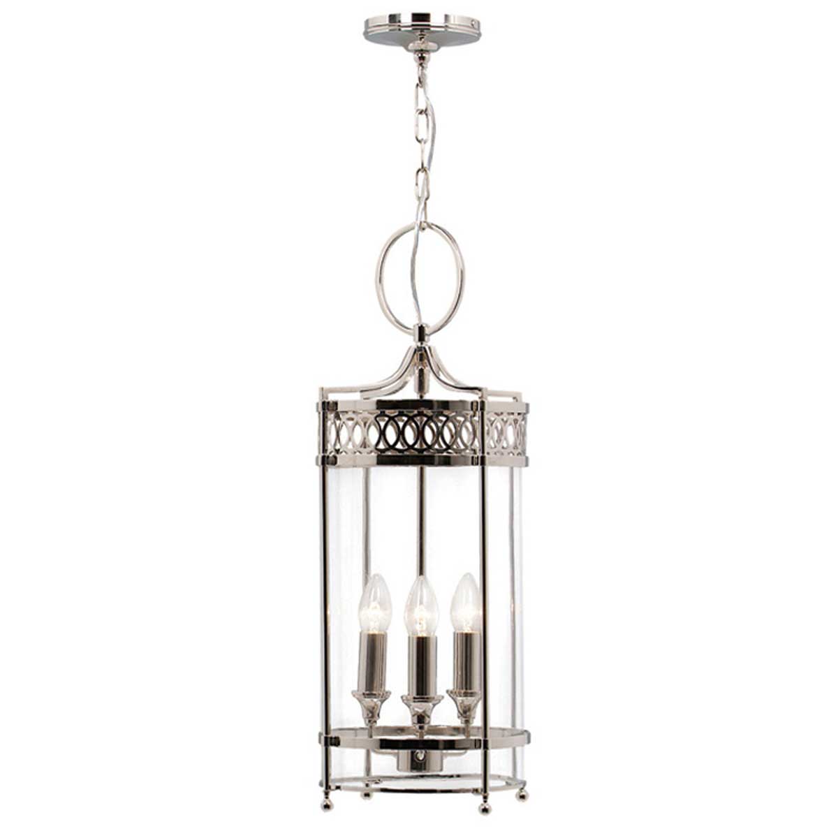 Elstead Lighting Pendant from the Guildhall range. Guildhall Pendant - Polished Nickel  Product Code = GH-P-PN