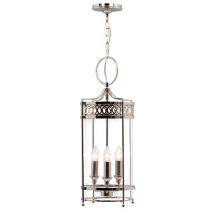 Elstead Lighting Pendant from the Guildhall range. Guildhall Pendant - Polished Nickel  Product Code = GH-P-PN