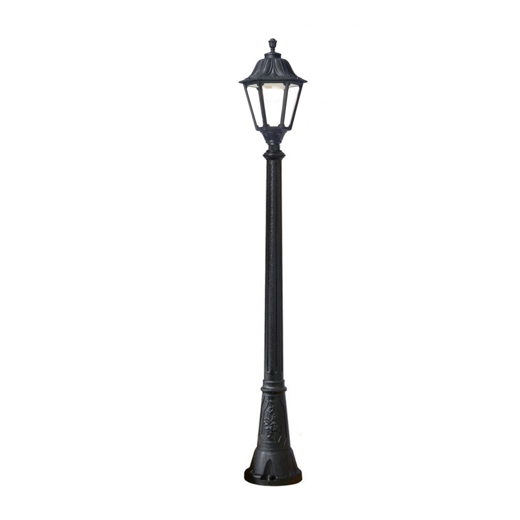 Magnalux Gigi/Noemi Black Clear E27 power LED 30W 3K Post Light Part Number - GIGI/NOEMI