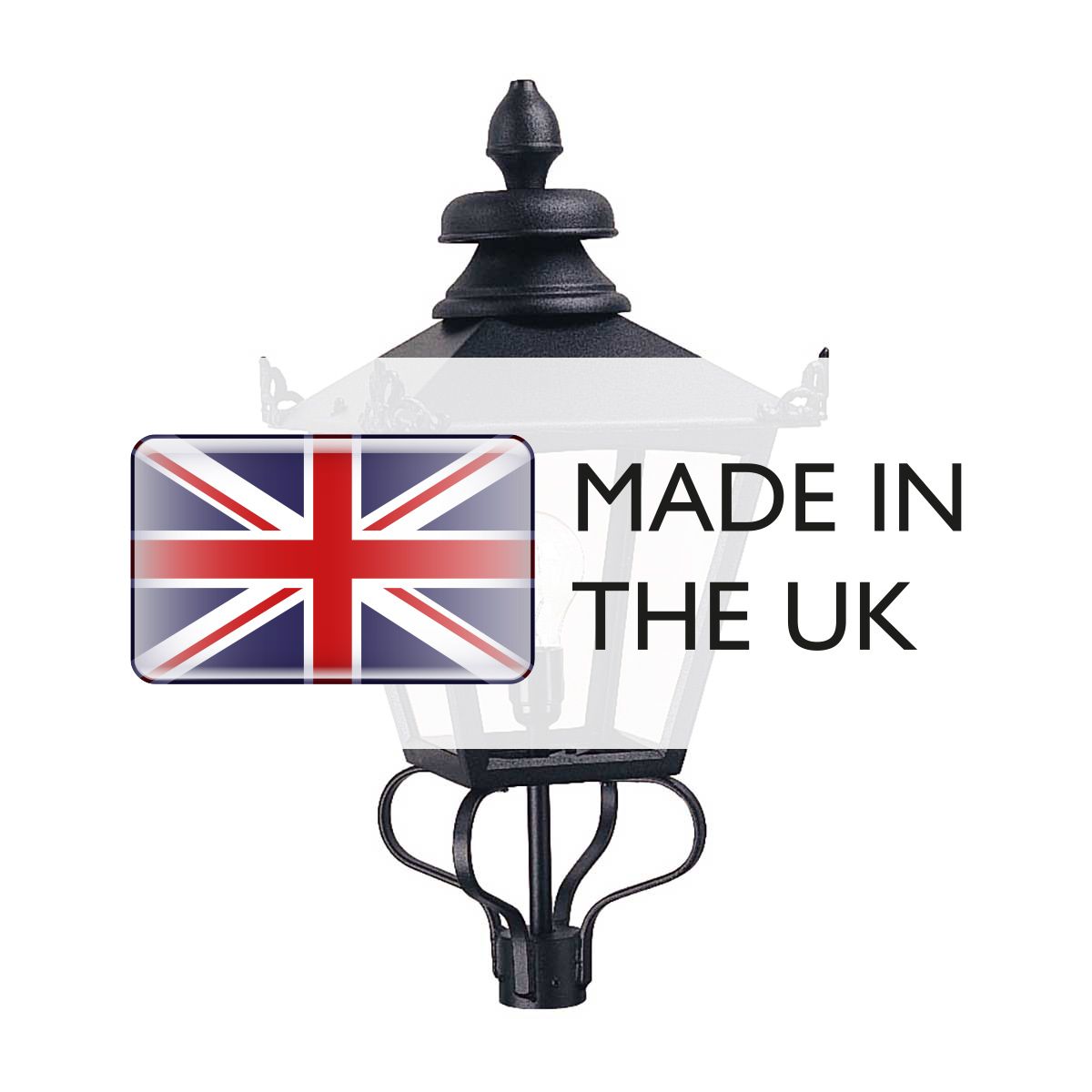 Elstead Lighting Lamp Post from the Grampian range. Grampian 1 Light Lamp Head Only – SKU GL1-BLACK