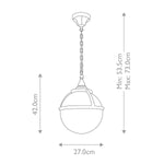 Elstead Lighting Outdoor Hanging from the Glenbeigh range. Glenbeigh 1 Light Chain Lantern – SKU GLENBEIGH-CHAIN