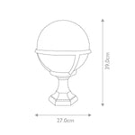 Elstead Lighting Pedestal Lantern from the Glenbeigh range. Glenbeigh 1 Light Pedestal/Porch Lantern – SKU GLENBEIGH-PED-PO