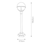 Elstead Lighting Pillar Lantern from the Glenbeigh range. Glenbeigh 1 Light Pillar Lantern – SKU GLENBEIGH-PILLAR