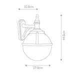 Elstead Lighting Outdoor Wall Light from the Glenbeigh range. Glenbeigh 1 Light Wall Lantern – SKU GLENBEIGH-WALL