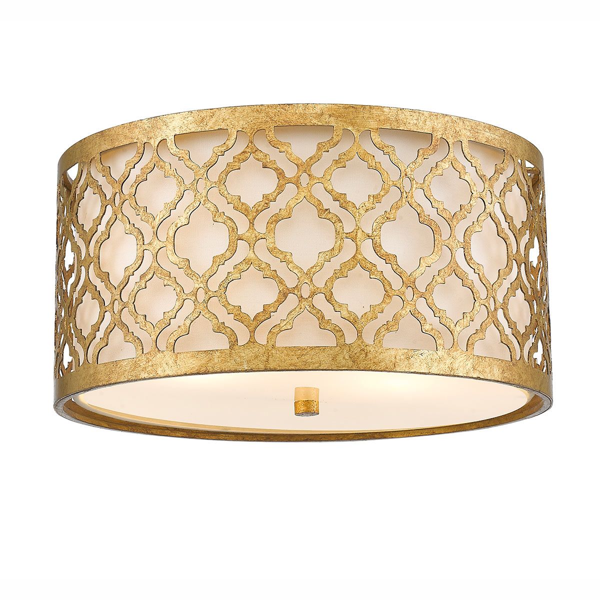 Gilded Nola Ceiling Flush from the Arabella range. Arabella 2 Light Flush – SKU GN-ARABELLA-F