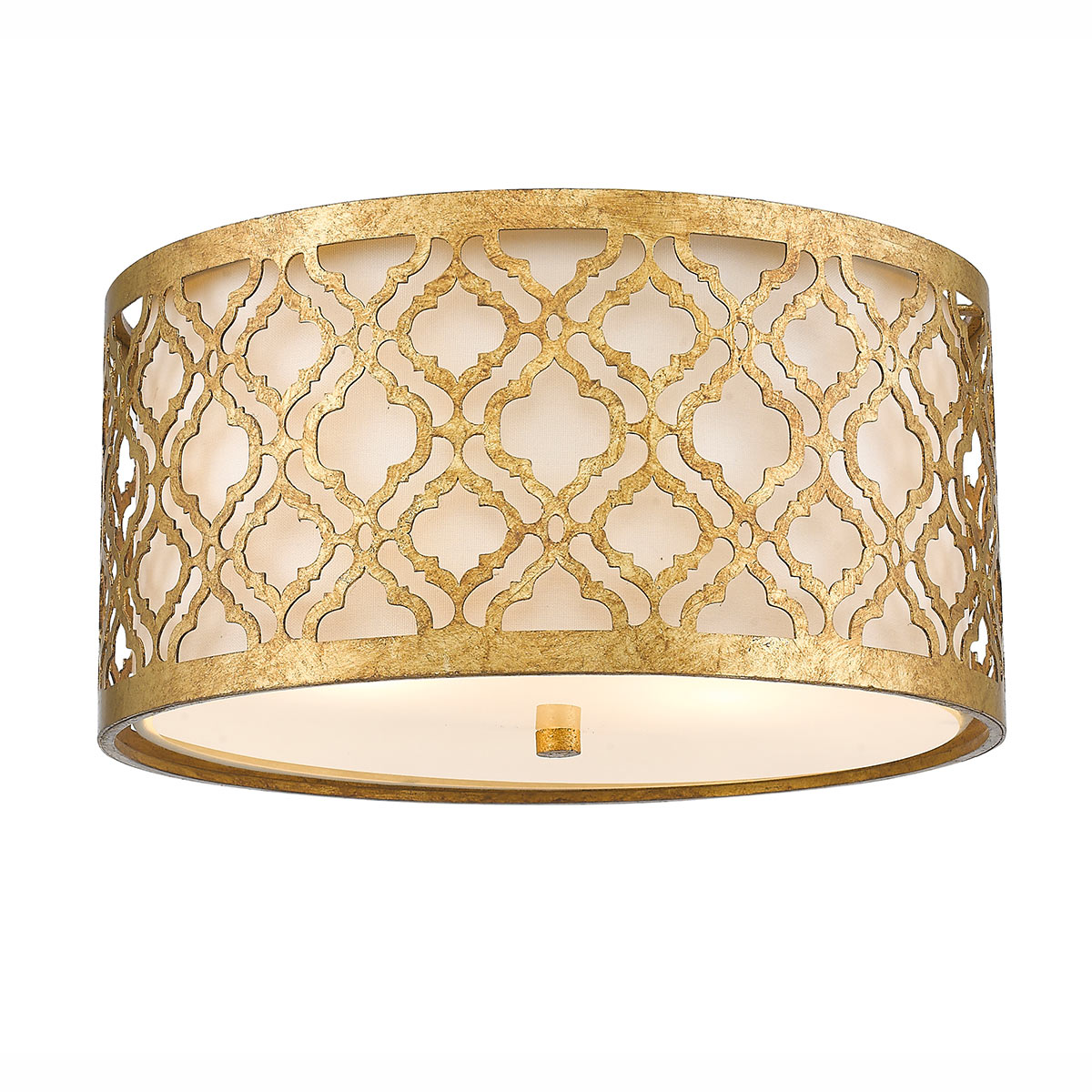 Gilded Nola Ceiling Flush from the Arabella range. Arabella 2 Light Flush Product Code = GN-ARABELLA-F