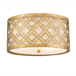 Gilded Nola Ceiling Flush from the Arabella range. Arabella 2 Light Flush Product Code = GN-ARABELLA-F