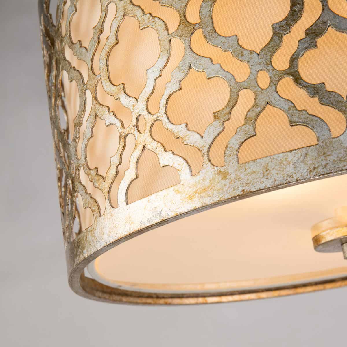 Gilded Nola Ceiling Flush from the Arabella range. Arabella 2 Light Flush – SKU GN-ARABELLA-F