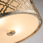 Gilded Nola Ceiling Flush from the Arabella range. Arabella 2 Light Flush Product Code = GN-ARABELLA-F