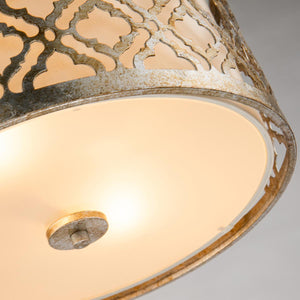 Gilded Nola Ceiling Flush from the Arabella range. Arabella 2 Light Flush Product Code = GN-ARABELLA-F