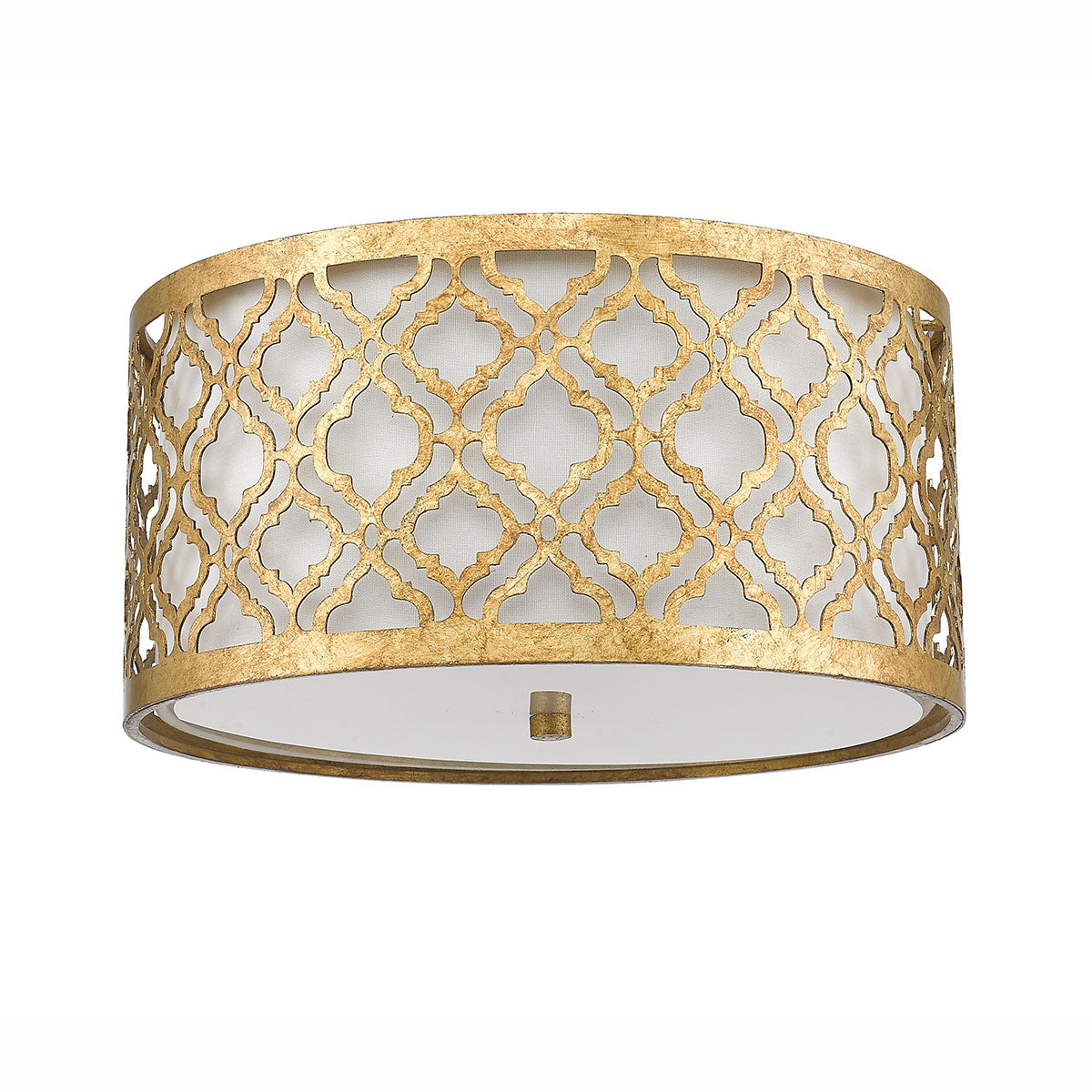 Gilded Nola Ceiling Flush from the Arabella range. Arabella 2 Light Flush Product Code = GN-ARABELLA-F