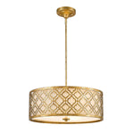 Gilded Nola Pendant from the Arabella range. Arabella 3 Light Duo-Mount Large Pendant – SKU GN-ARABELLA-P-L