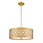 Gilded Nola Pendant from the Arabella range. Arabella 3 Light Duo-Mount Large Pendant Product Code = GN-ARABELLA-P-L