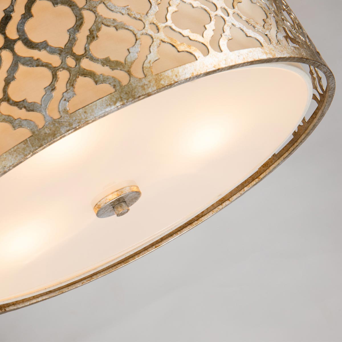 Gilded Nola Pendant from the Arabella range. Arabella 3 Light Duo-Mount Large Pendant Product Code = GN-ARABELLA-P-L