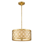 Gilded Nola Pendant from the Arabella range. Arabella 2 Light Duo-Mount Medium Pendant – SKU GN-ARABELLA-P-M