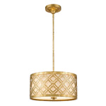 Gilded Nola Pendant from the Arabella range. Arabella 2 Light Duo-Mount Medium Pendant Product Code = GN-ARABELLA-P-M