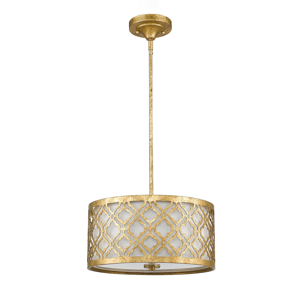 Gilded Nola Pendant from the Arabella range. Arabella 2 Light Duo-Mount Medium Pendant Product Code = GN-ARABELLA-P-M